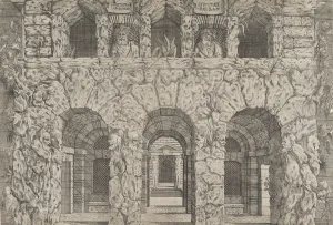Francesco Primaticcio Collection: A Grotto, ca. 1545. Creator: Antonio Fantuzzi