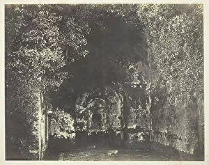 Grotto Collection: The Grotto of Egeria, Rome, c. 1858. Creator: Robert MacPherson