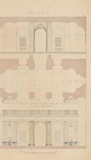 Grotto Collection: Grotto from the Gardens of the Farnese Palace at Caprarola, Preparatory Study... 1815-23