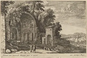 The Grotto of the Nymph Egeria. Creator: Herman van Swanevelt