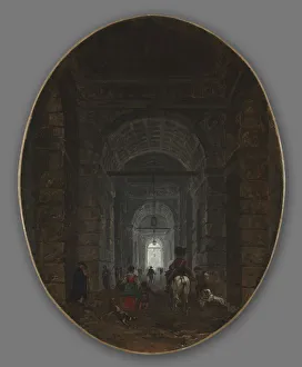 The Grotto of Posillipo, c. 1769. Creator: Hubert Robert (French, 1733-1808)