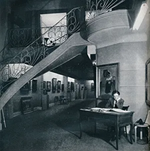 The ground floor gallery of the American-British Art Center, c1941