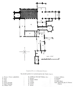 Alexander Francis Gallery: Ground Plan of Bolton Priory, 1897. Artist: Alexander Francis Lydon