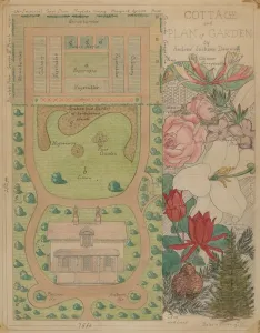 Ground Plan Prints: Ground Plan for Cottage, c. 1936. Creator: Virginia Richards