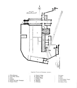 Plan Prints: Ground Plan of Furness Abbey, 1897