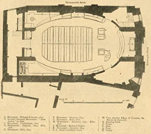 Ground Plan of the Modern Church of St. Martin Outwich, Demolished 1874, (1897) Ground Plan of the Modern Church of St. Martin Outwich, Demolished 1874, (1897)