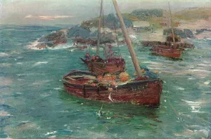 Publication Gallery: A Ground Swell, Carradale, Argyll, c1883. Artist: William McTaggart