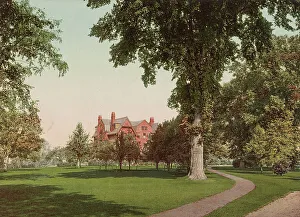 Photochrom Print Prints: In the grounds of Smith College, Northampton, c1900. Creator: Unknown
