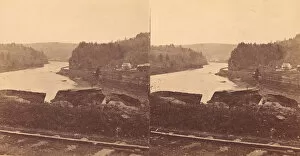 Stereoscope Card Gallery: Group of 5 Stereograph Views of Canals, 1860s-80s. Creator: Unknown