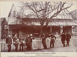 Group of 57th officers, Wanganui, c.1900. Creator: Unknown