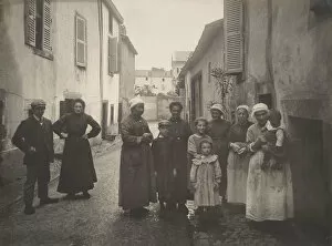 Women At War Gallery: [Group of Adults and Children on a Village Street in the Auvergne], ca. 1910
