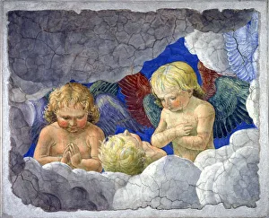 School Of Forli Prints: Group of angels