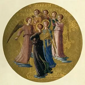 Angelico Gallery: A Group of Angels, 15th century, (c1909). Artist: Fra Angelico