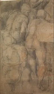 Michelangelo 1475 1564 Prints: Group of Armigers (Soldiers), c1546. Creator: Buonarroti, Michelangelo (1475-1564)