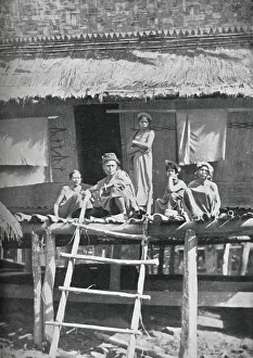 Sumatra Prints: A group of Bataks from the interior of Sumatra, 1902. Artist: GR Lambert & Co