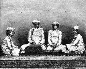 Four People Collection: Group of Brahmins, c1891. Creator: James Grant