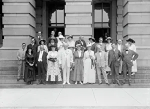 Marshall Prints: Group At US Capitol, 1916. Creator: Harris & Ewing