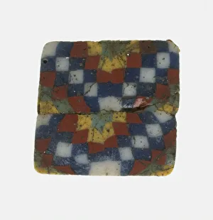 Checker Board Prints: Group of Checkerboard Patterned Inlays, Italy, Ptolemaic Period, (1st century BCE)