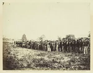 Confederates Gallery: Group of Confederate Prisoners at Fairfax Court-House, June 1863