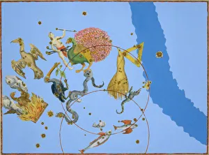 Phoenix Prints: A group of Constellations, 1603. Artist: Alexander Mair