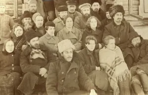 Irkutsk State University Prints: Group of Convicts, 1906-1911. Creator: Isaiah Aronovich Shinkman
