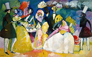 Country Estate Prints: Group in Crinolines (Reifrockgesellschaft), 1909