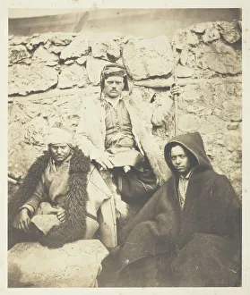 Croatia Prints: Group of Croat Chiefs, 1855. Creator: Roger Fenton