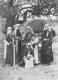 Makin Prints: Group of Druse Ladies, c1913. Artist: Charles JS Makin