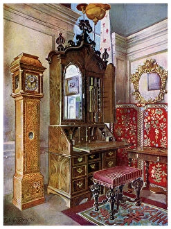 Images Dated 27th February 2009: A group of early 18th century furniture, 1910.Artist: Edwin Foley