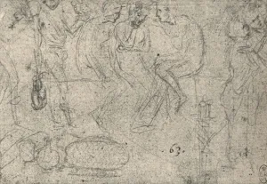 Group of Figures in Conversation, c1480 (1945). Artist: Leonardo da Vinci Group of Figures in Conversation, c1480 (1945). Artist: Leonardo da Vinci