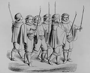 Boxes Prints: Group of goldsmiths preceding the ark of St Marcellus