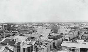 Nome Alaska United States Prints: A group of homes, between c1900 and 1916. Creator: Unknown