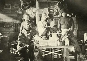 Preparation Prints: Group in the Hut in the Summer: Joyce at the Sewing Machine, 1908, (1909)