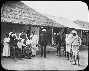 Diamond Mining Gallery: Group of Indian coolies, South Africa, c1890