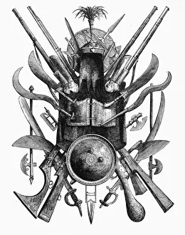 Variety Collection: Group of Indian Weapons of War, c1891. Creator: James Grant