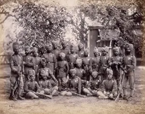 Beards Prints: Group of infantry, Queen's Own Corps of Guides