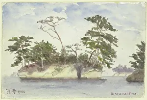 Islands Prints: Group of islands off Matsushima, 1900. Creator: Fritz Hauck