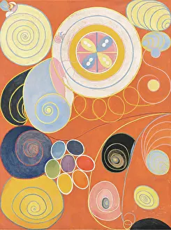 Tempera And Oil On Cardboard Prints: Group IV, No. 3, The Ten Largest, Youth, 1907. Creator: Hilma af Klint (1862-1944)
