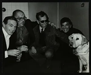 Blind Prints: A group of jazz musicians at the Forum Theatre, Hatfield, Hertfordshire, 6 November 1982