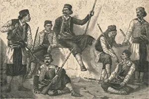 Eastern European Prints: Group of Montenegrins, c1879. Creator: Unknown