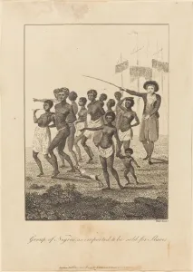Negro Collection: Group of Negros, as imported to be sold for Slaves, 1793. Creator: William Blake