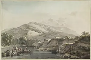 Ford Prints: A Group of Peasants Crossing a Ford with a Horse-Drawn Cart