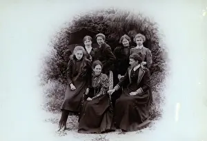 Group photo of people, 1900. Creator: Robert Augustus Henry L'Estrange.<br> Group photo of people, 1900. Creator: Robert Augustus Henry L'Estrange