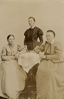 Bourgeoisie Prints: Group photo: sisters, wife and sisters of the wife of the merchant GV Yudin