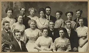 Elder Prints: Group Portrait, 1870-1890. Creator: Elder