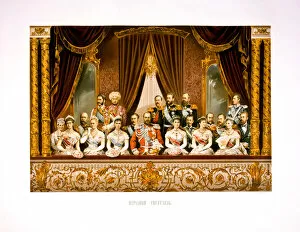 Tsarina Maria Feodorovna Gallery: The group portrait at the Bolshoi Theater. Coronation of Empreror Alexander III