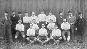 Team Prints: Group portrait of the Bolton Wanderers football team, 1896. Creator: Symmons & Thiele