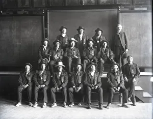 Lecture Collection: Group Portrait of Dakota Delegation, 1888. Creator: United States National Museum