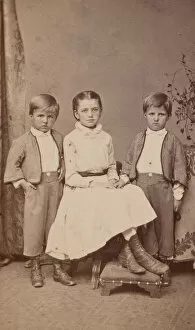 Group Portrait of Herman Henry Diebitsch Children - Emil, Josephine (Josie), and Henry