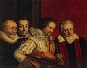 Council Prints: Group Portrait of Four Members of the Paris Council (fragment of the lost painting)
